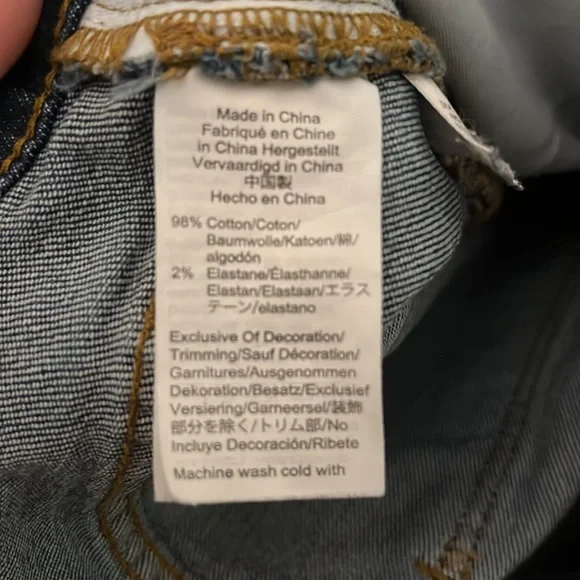 Madewell High Rise Cuffed Denim Jean Shorts Glen Oaks Blue 26 - Picture 5 of 7